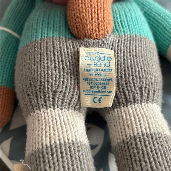 Cuddle + Kind Maximus the Cat Little 13” Hand Knit Doll - Picture 5 of 5